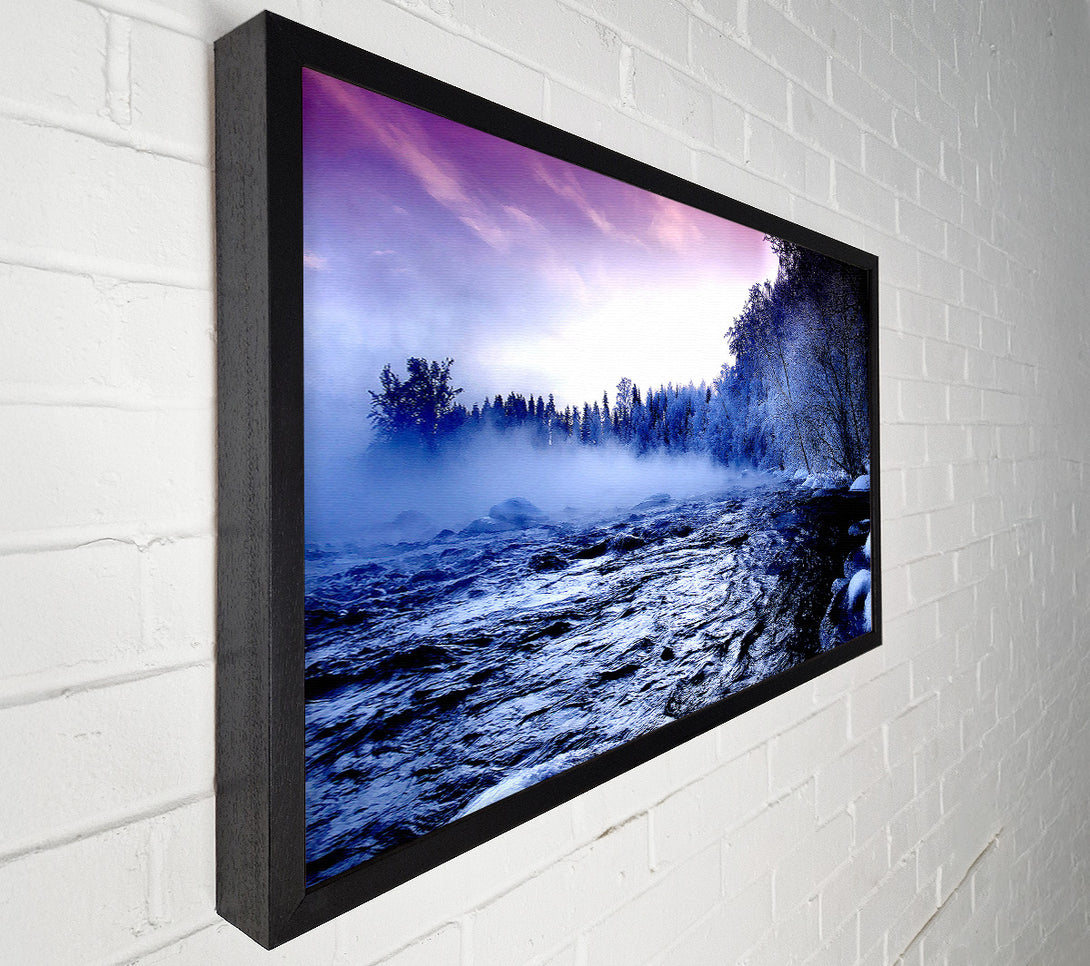  A Canvas Print of Winter Mountain Creek Canvas Print
