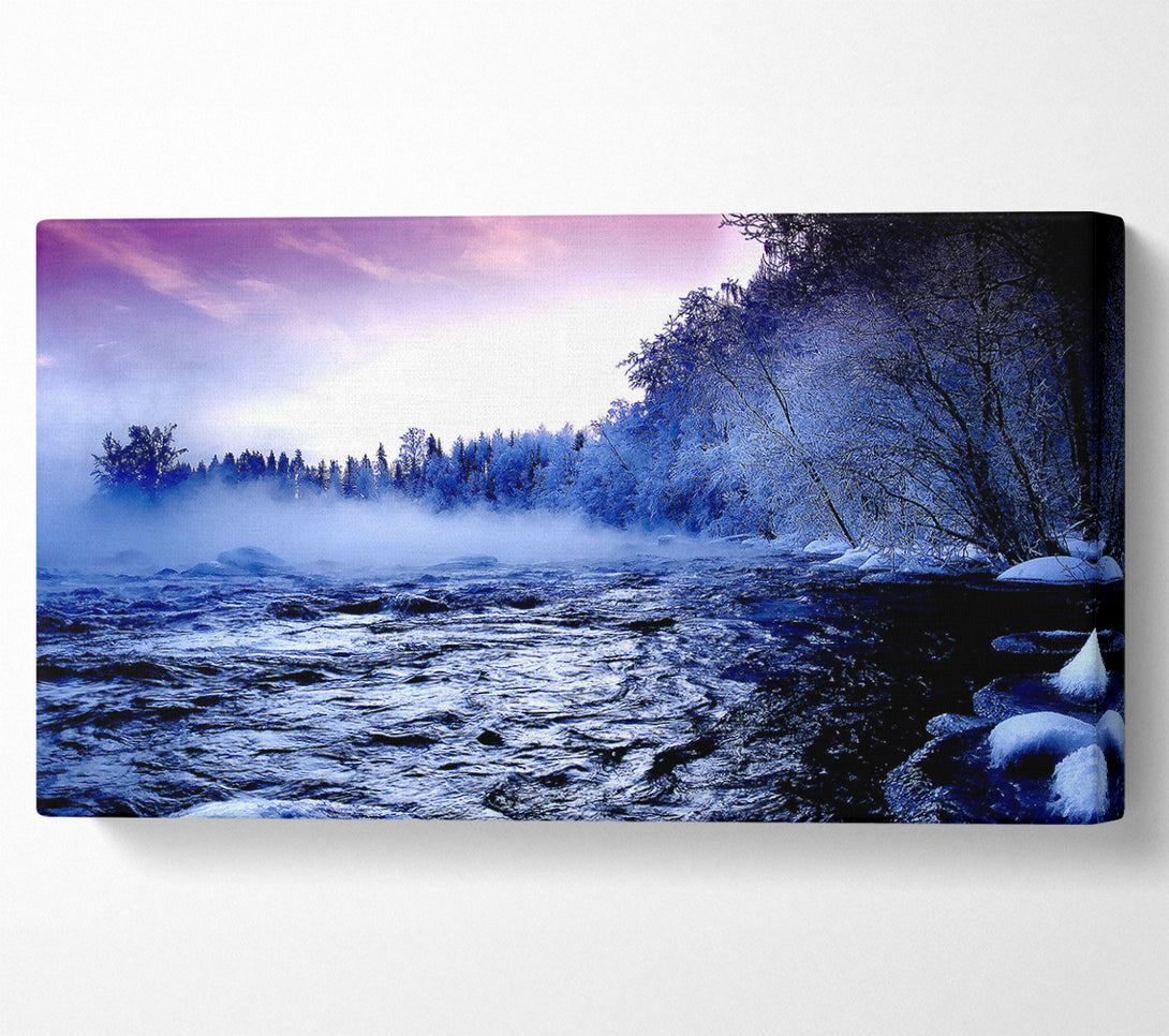  A Canvas Print of Winter Mountain Creek Canvas Print