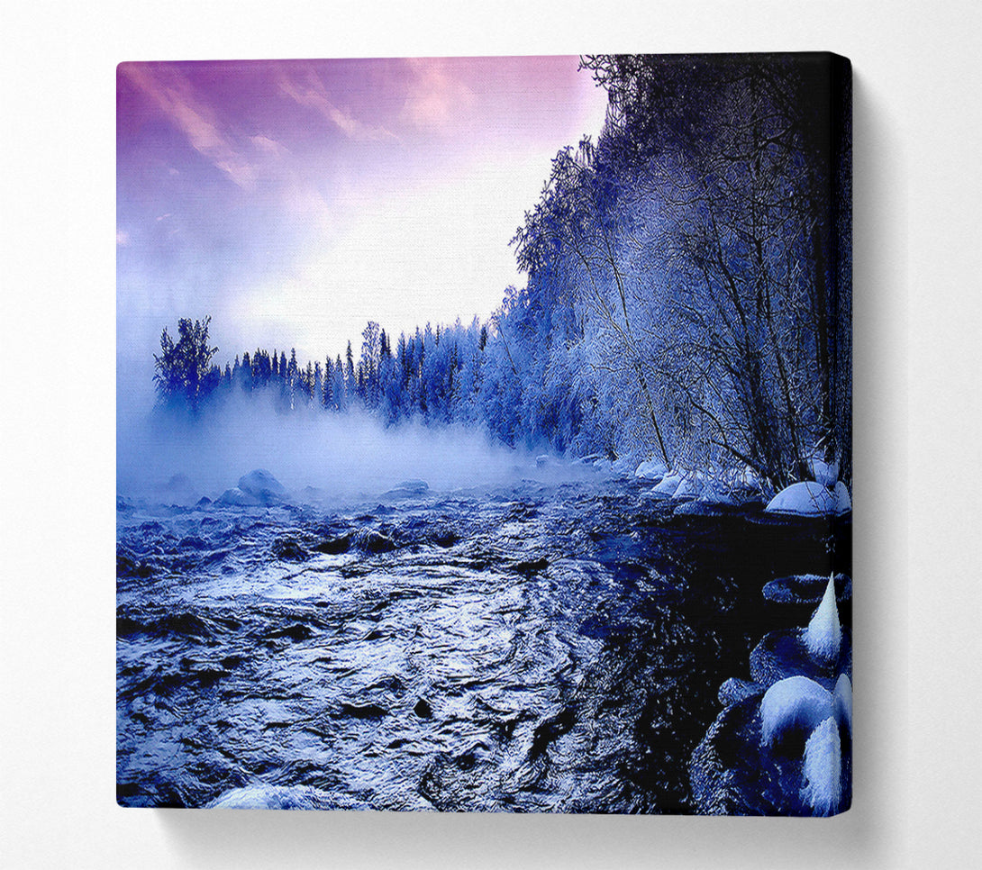  A Canvas Print of Winter Mountain Creek Canvas Print