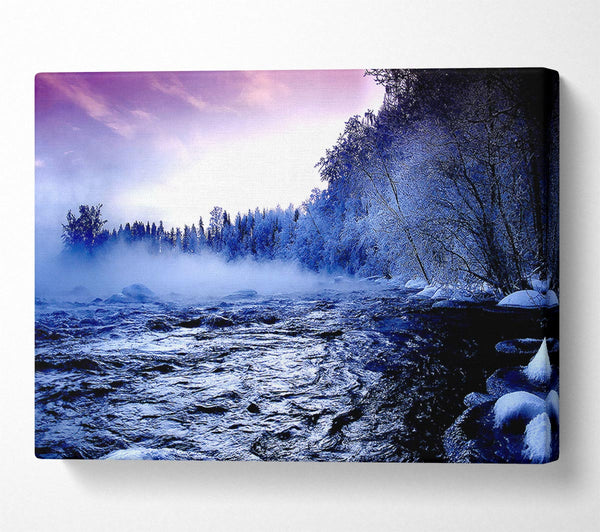  A Canvas Print of Winter Mountain Creek Canvas Print