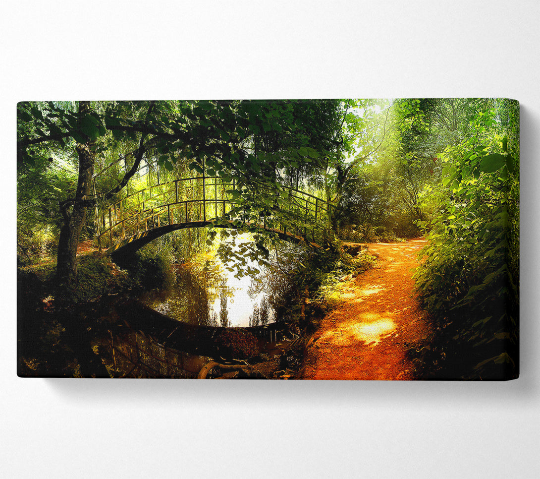  A Canvas Print of Arched Bridge Reflections Canvas Print