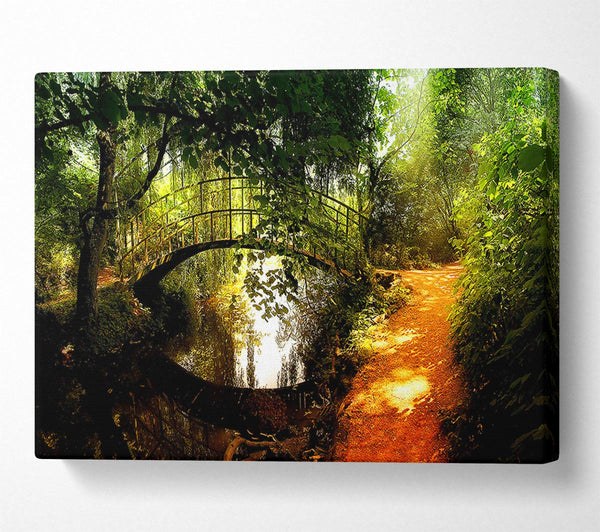 A Canvas Print of Arched Bridge Reflections Canvas Print