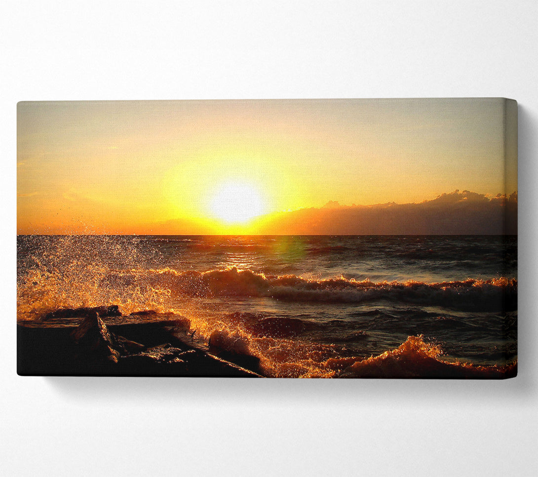  A Canvas Print of Lake Erie Saybrook Ohio Canvas Wall Art