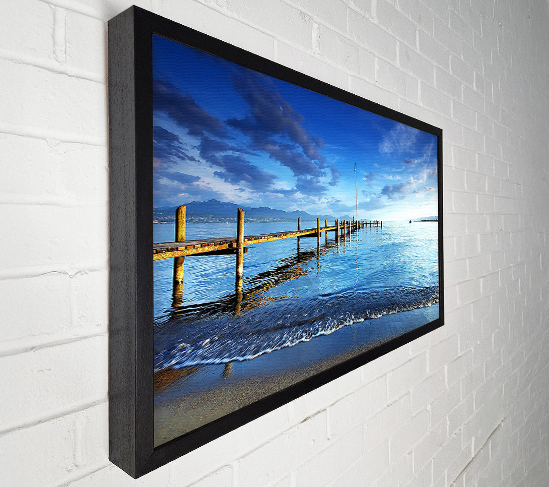  A Canvas Print of Lake Pontoon Canvas Art