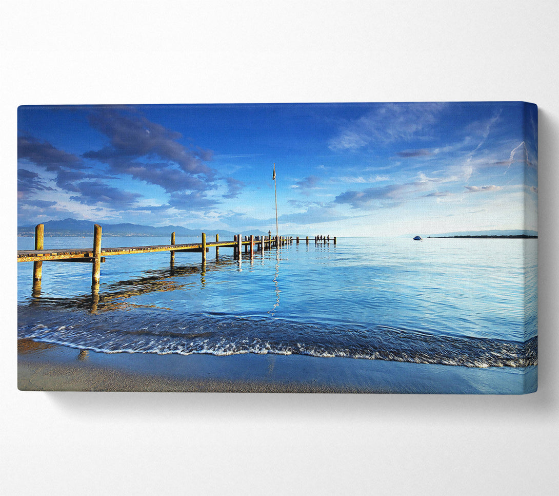  A Canvas Print of Lake Pontoon Canvas Art
