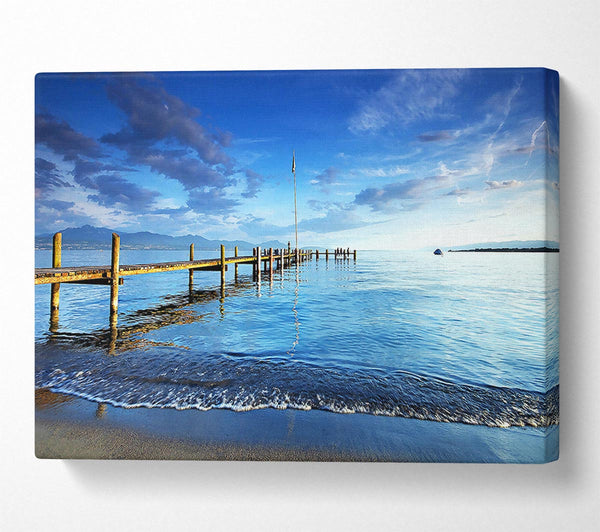  A Canvas Print of Lake Pontoon Canvas Art