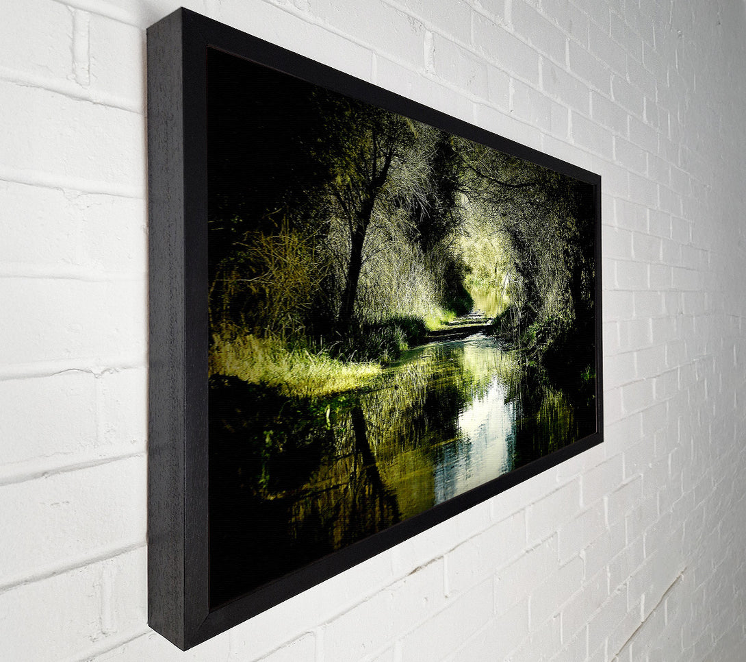  A Canvas Print of Forest Waterway Canvas Art