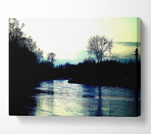  A Canvas Print of River At Dusk Canvas Art