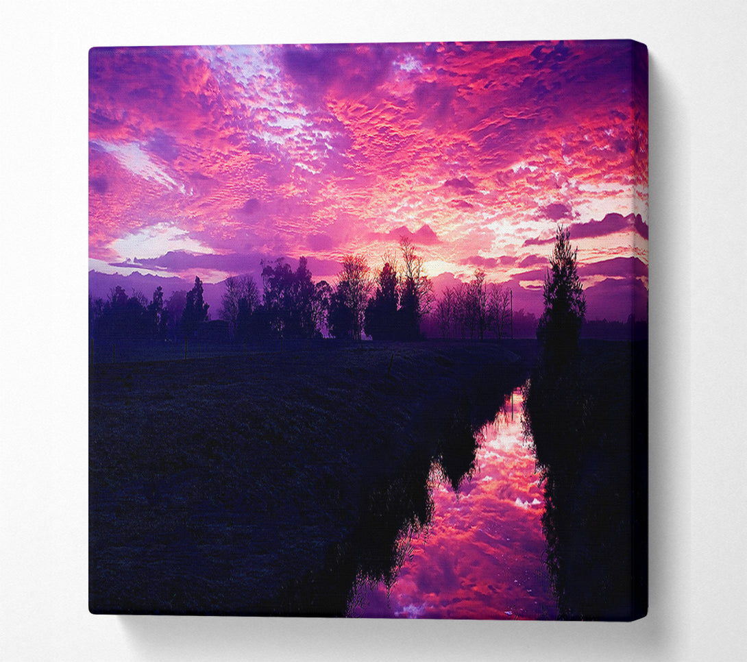  A Canvas Print of Cold Morning Canvas Wall Art
