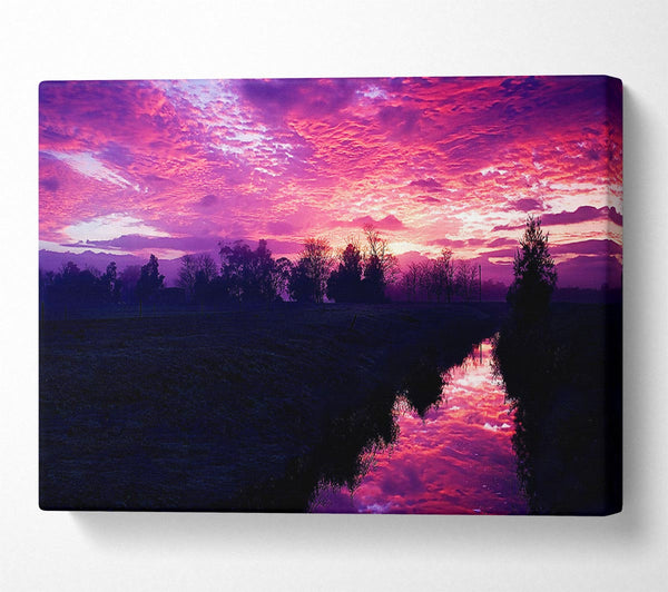  A Canvas Print of Cold Morning Canvas Wall Art