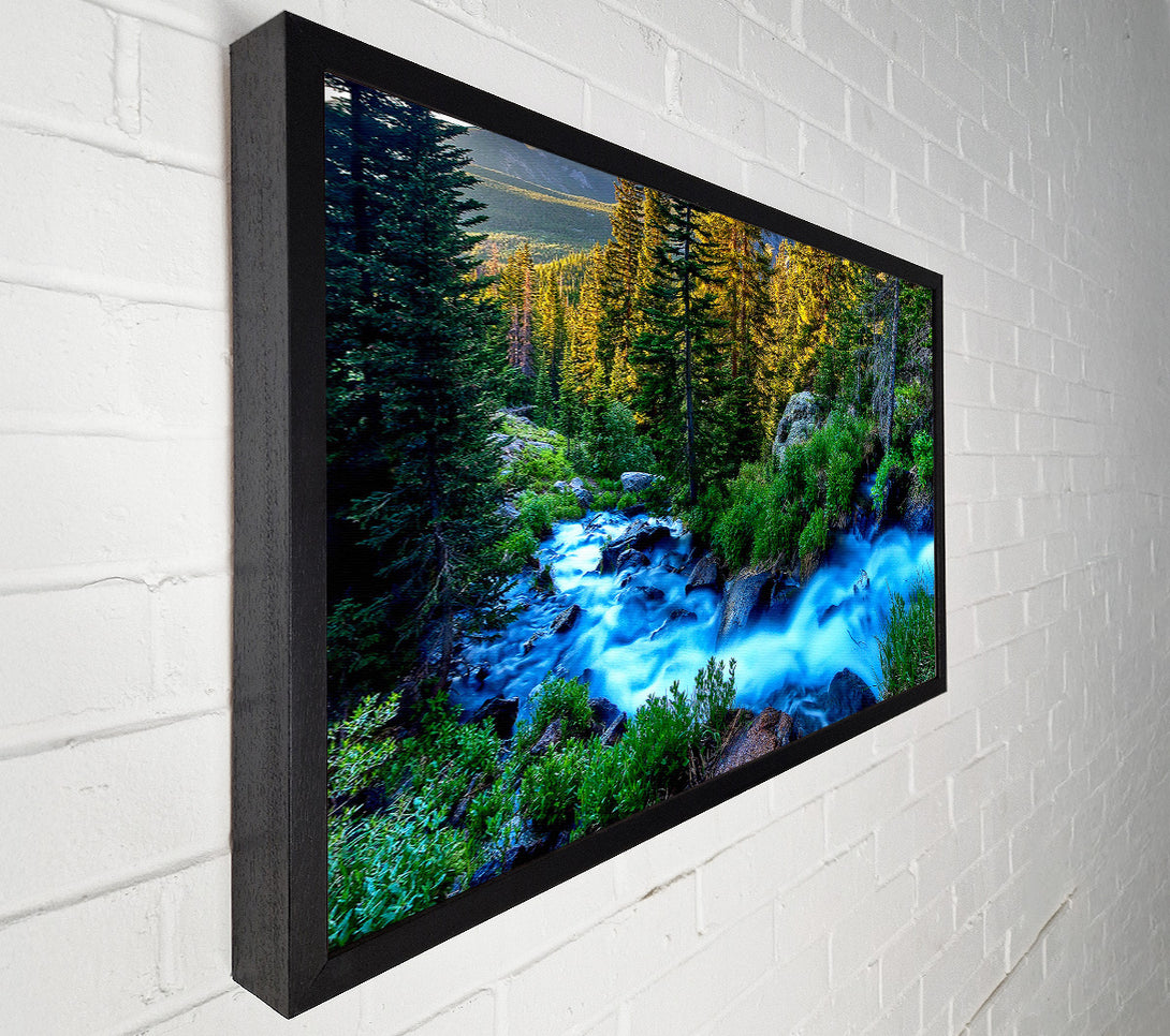  A Canvas Print of The Movement Of The Mountain Lake Canvas Art