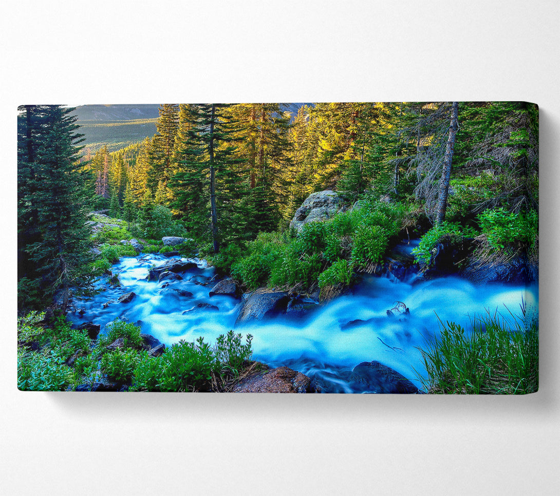  A Canvas Print of The Movement Of The Mountain Lake Canvas Art
