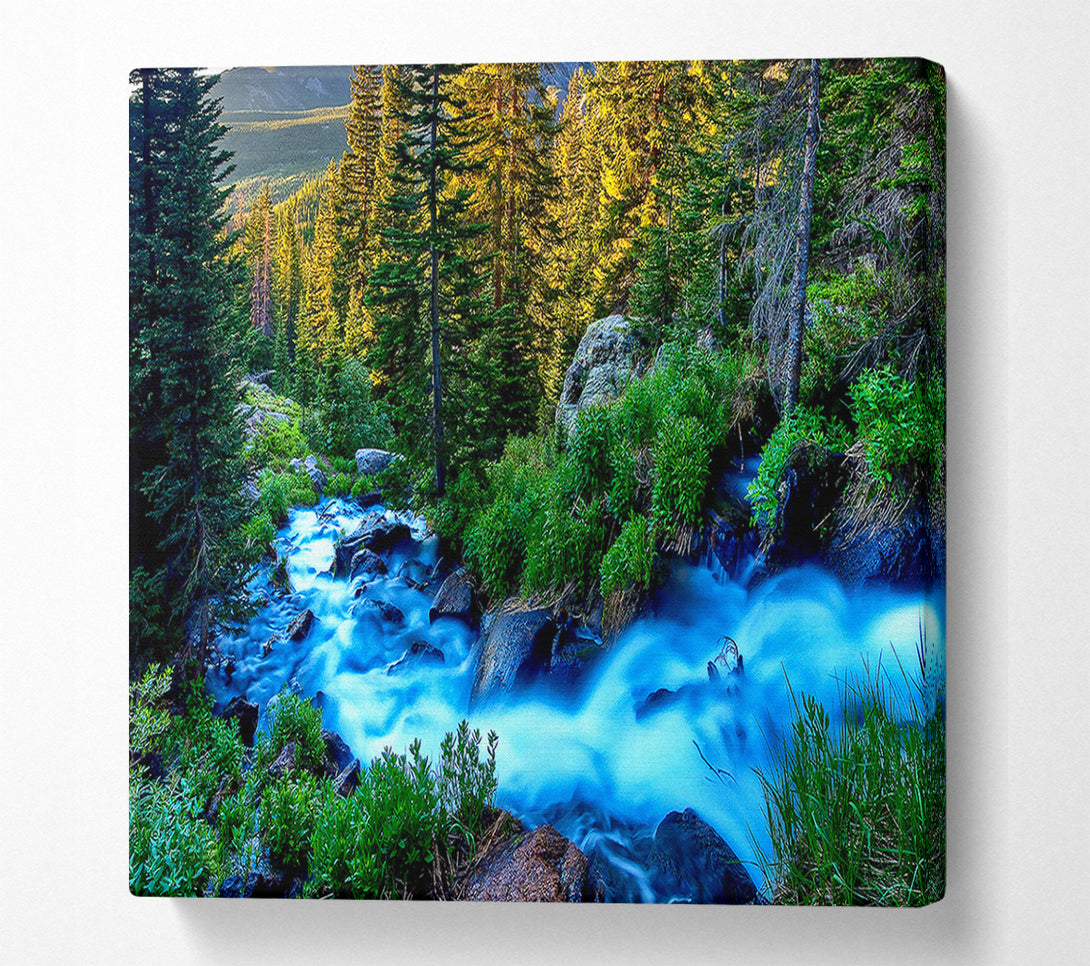  A Canvas Print of The Movement Of The Mountain Lake Canvas Art