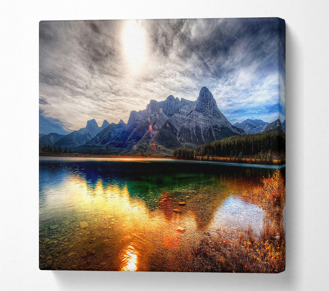  A Canvas Print of Crystal Clear Lake Canvas Wall Art