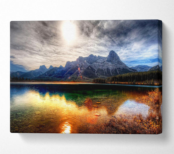  A Canvas Print of Crystal Clear Lake Canvas Wall Art