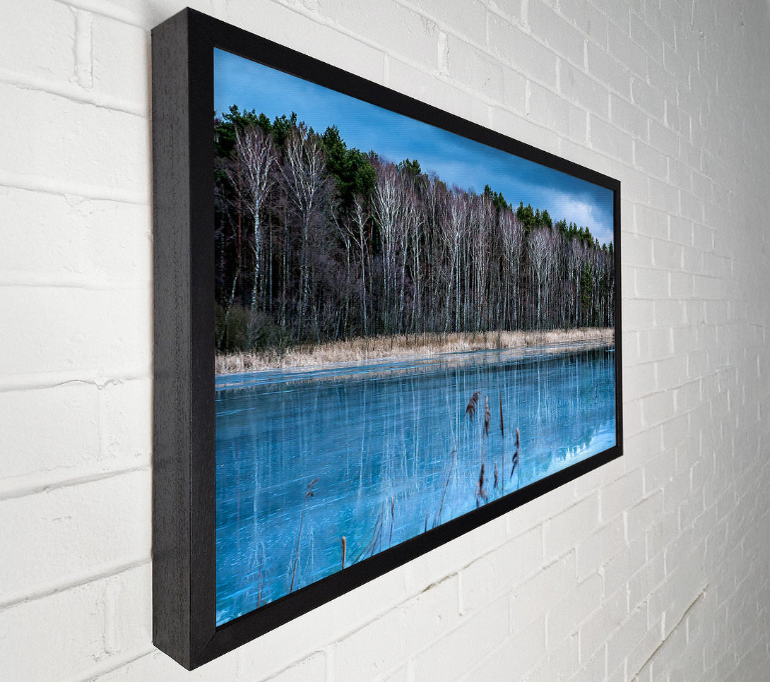  A Canvas Print of Ice Lake Canvas Wall Art