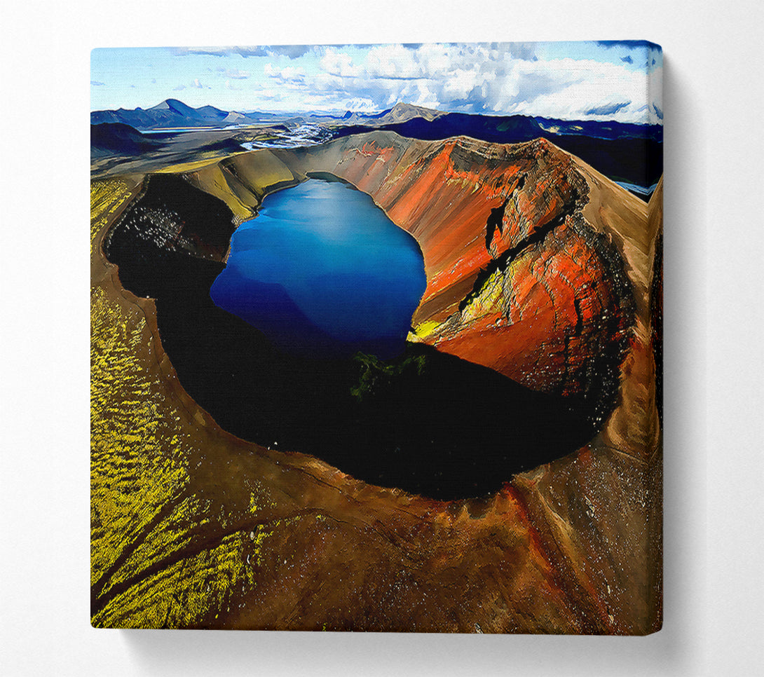  A Canvas Print of Arctic Volcanic Canvas Art