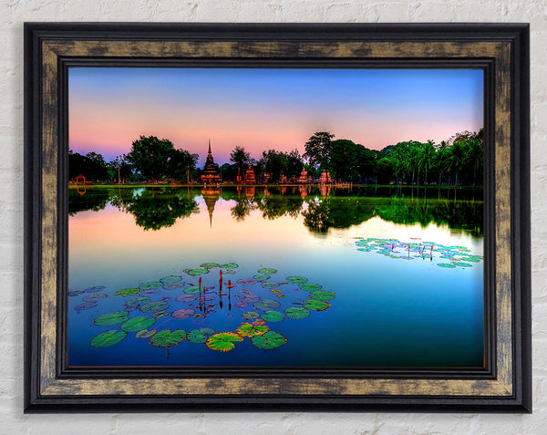 Sukhothai Historical Park Thailand Framed Print