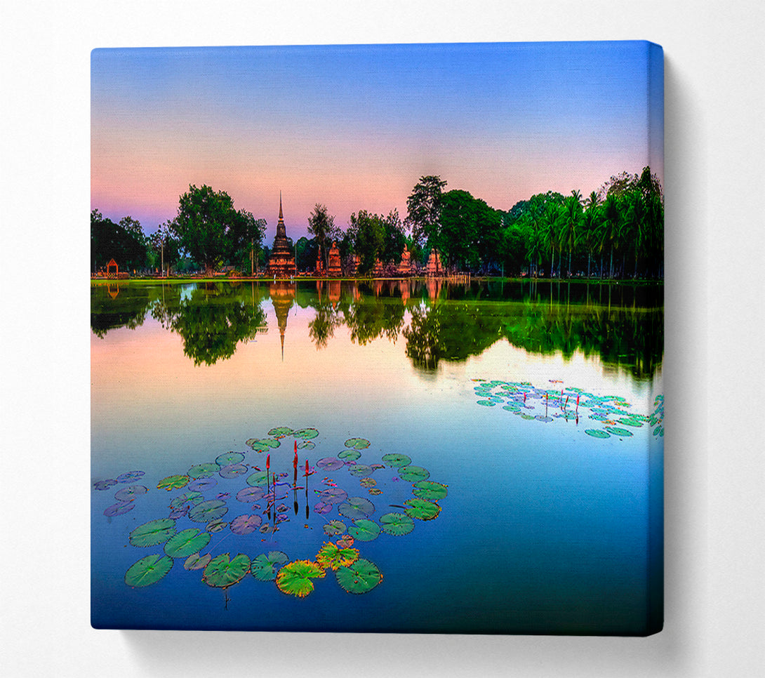  A Canvas Print of Sukhothai Historical Park Thailand Canvas Wall Art
