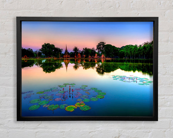 Sukhothai Historical Park Thailand Framed Print