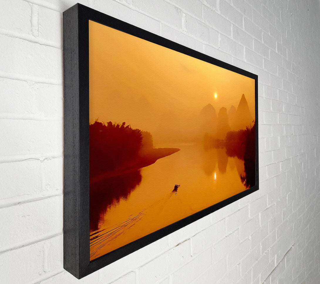  A Canvas Print of Golden Paradise Lake Canvas Art