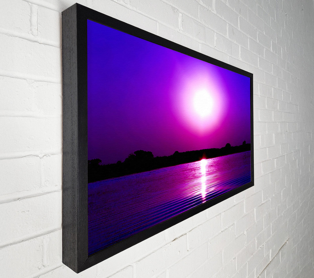  A Canvas Print of Cerise Lake Sun Canvas Print