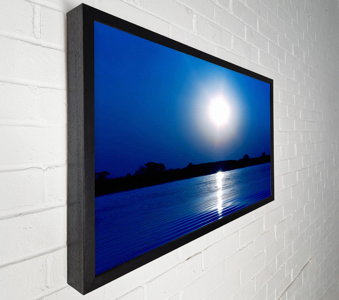  A Canvas Print of Blue Lake Sun Canvas Art