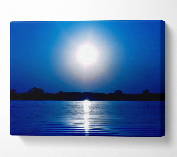  A Canvas Print of Blue Lake Sun Canvas Art