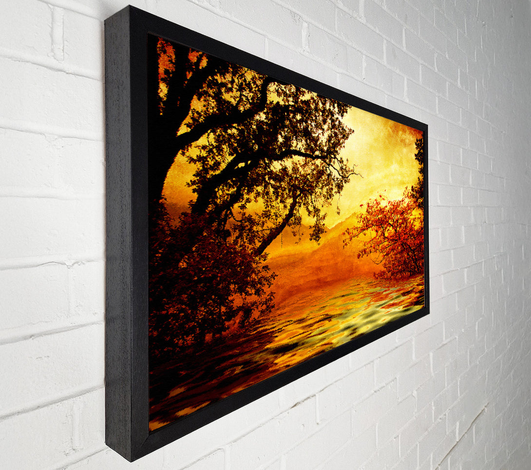  A Canvas Print of Ochre Lake Canvas Print