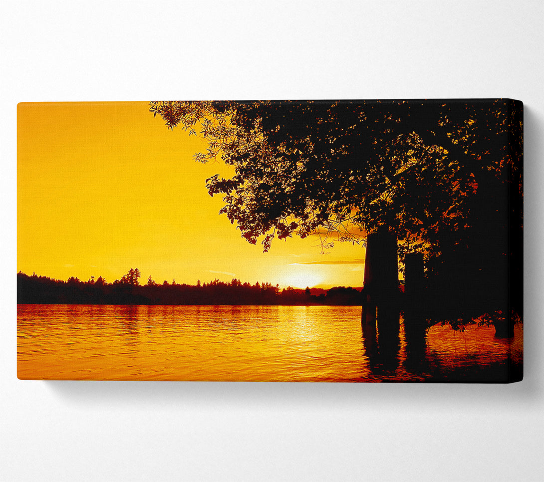  A Canvas Print of Peaceful River Calm Canvas Wall Art