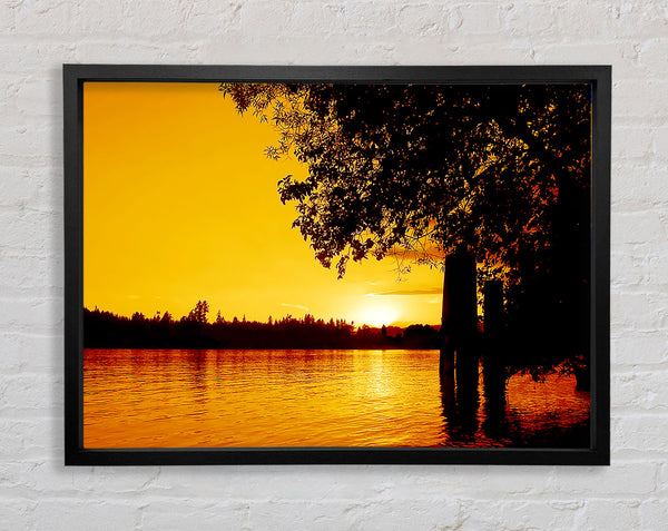 Peaceful River Calm Framed Print