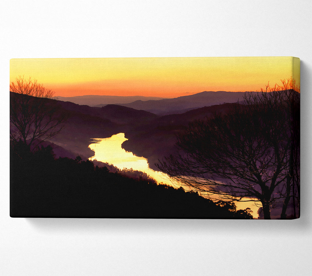  A Canvas Print of The Mountain River Canvas Art