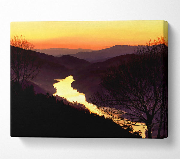  A Canvas Print of The Mountain River Canvas Art