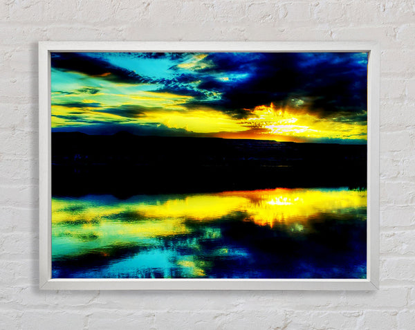 Lake Daybreak Framed Print