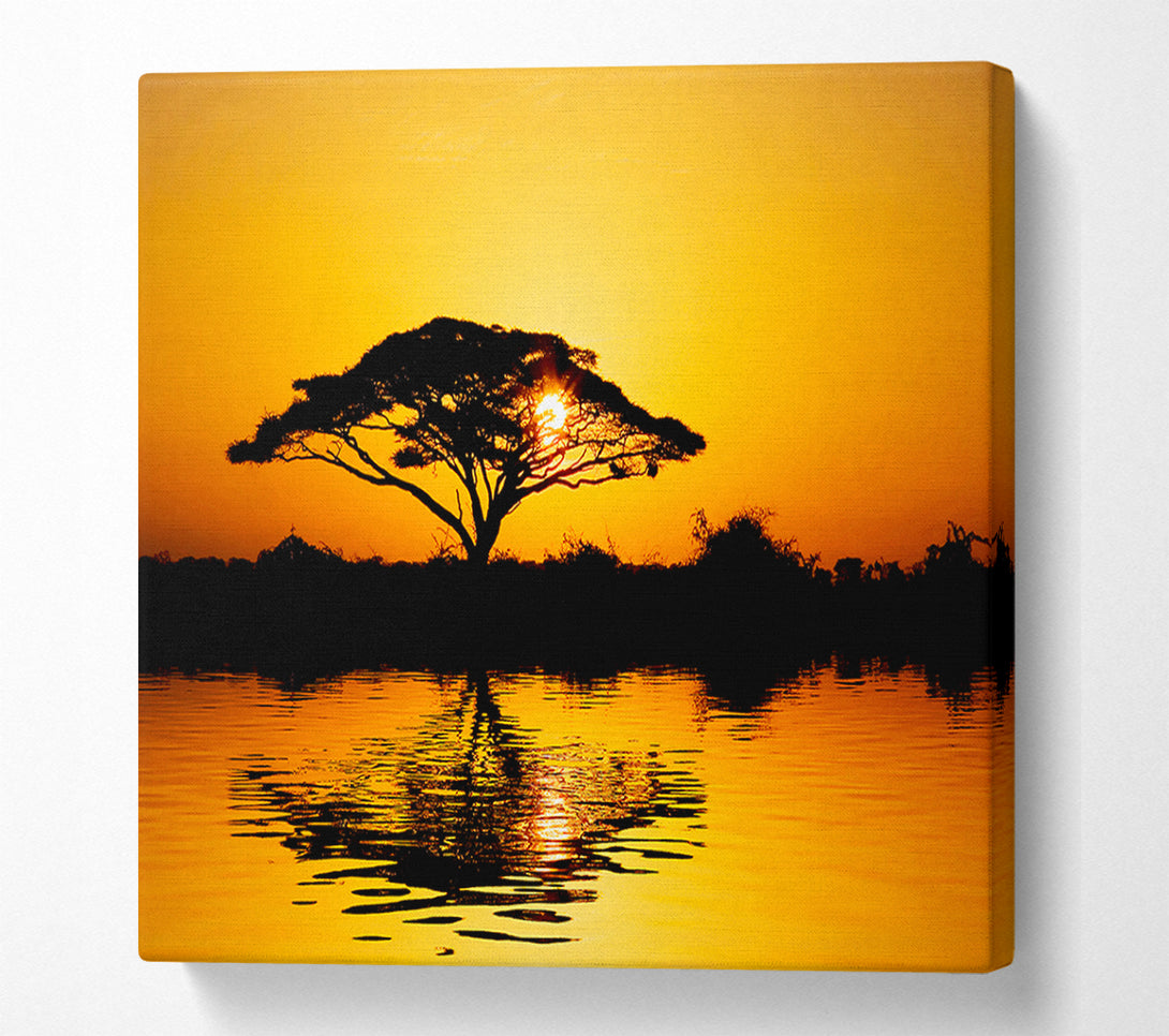  A Canvas Print of Tree Of Reflections Canvas Print