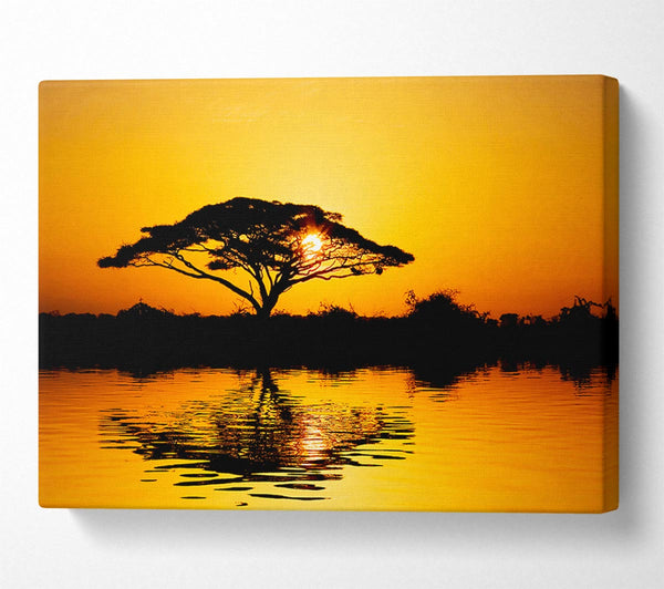  A Canvas Print of Tree Of Reflections Canvas Print