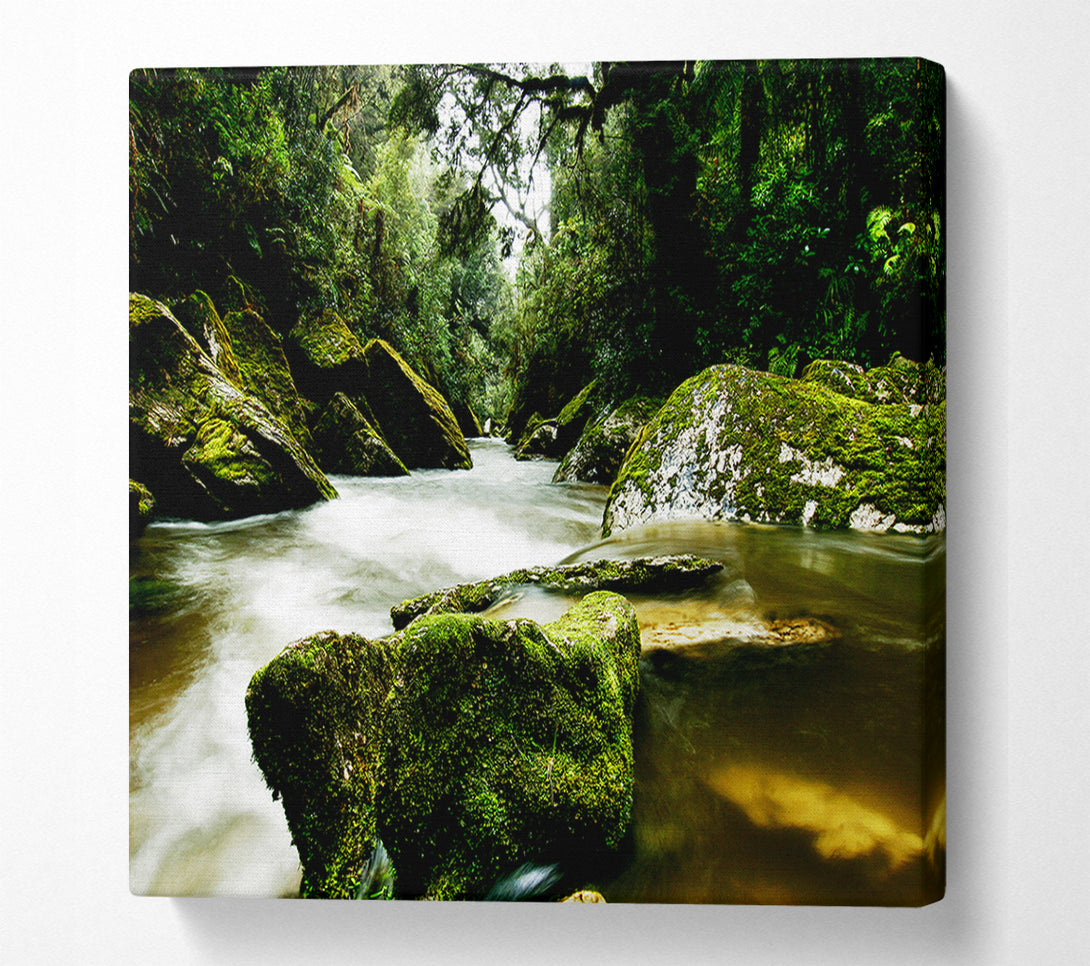  A Canvas Print of The River Flow Canvas Wall Art