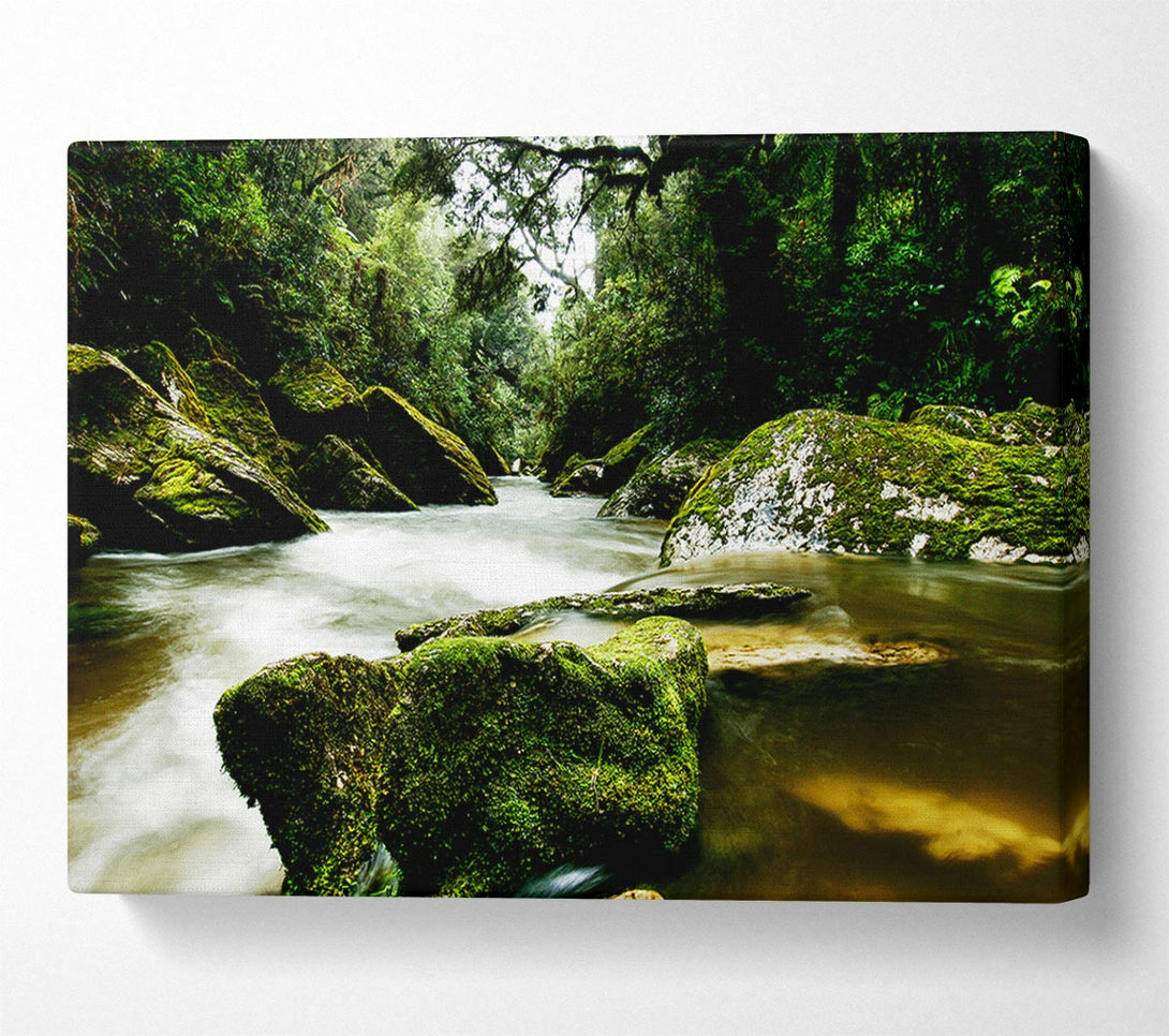 A Canvas Print of The River Flow Canvas Wall Art