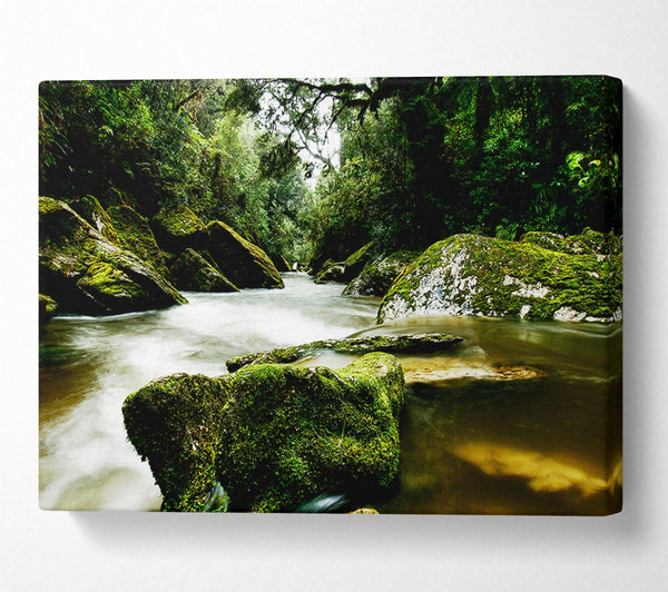  A Canvas Print of The River Flow Canvas Wall Art