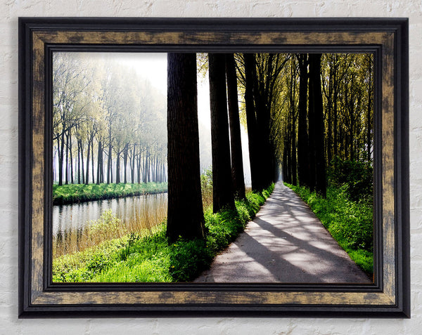 The River Pass Framed Print