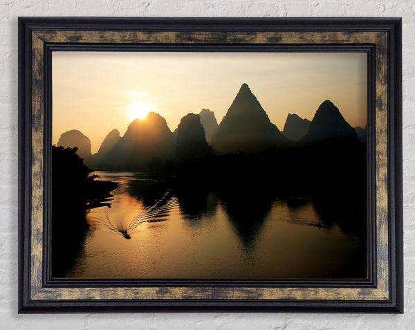 Sunrise Reflections Framed Print
