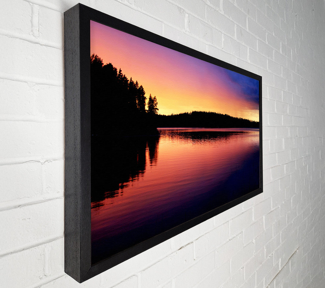  A Canvas Print of Tranquil River Reflections Canvas Print