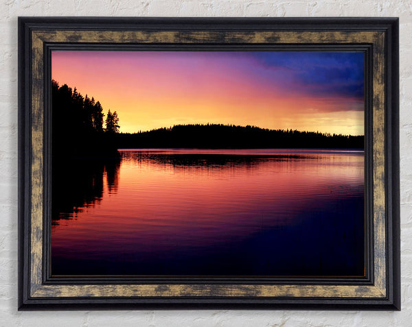 Tranquil River Reflections Framed Print