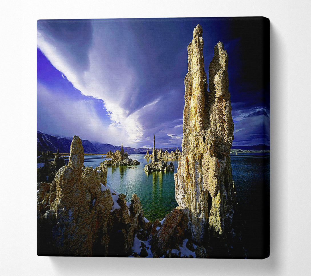  A Canvas Print of Stunning Lakes Architect Canvas Art