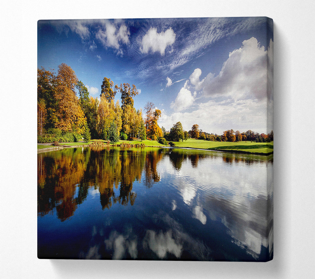  A Canvas Print of Lake Reflection Sky Canvas Print
