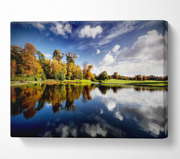  A Canvas Print of Lake Reflection Sky Canvas Print