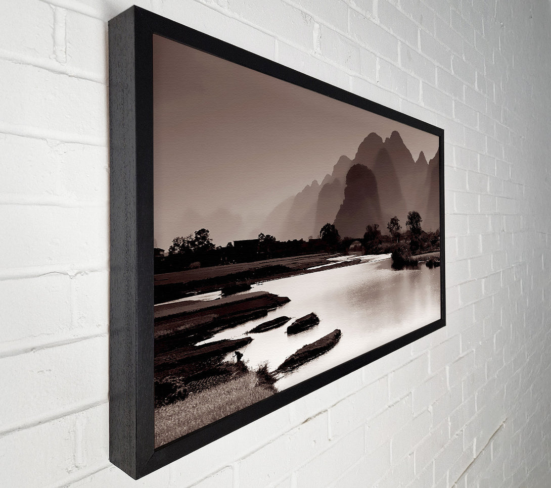  A Canvas Print of Brown Mountain Paradise Canvas Print