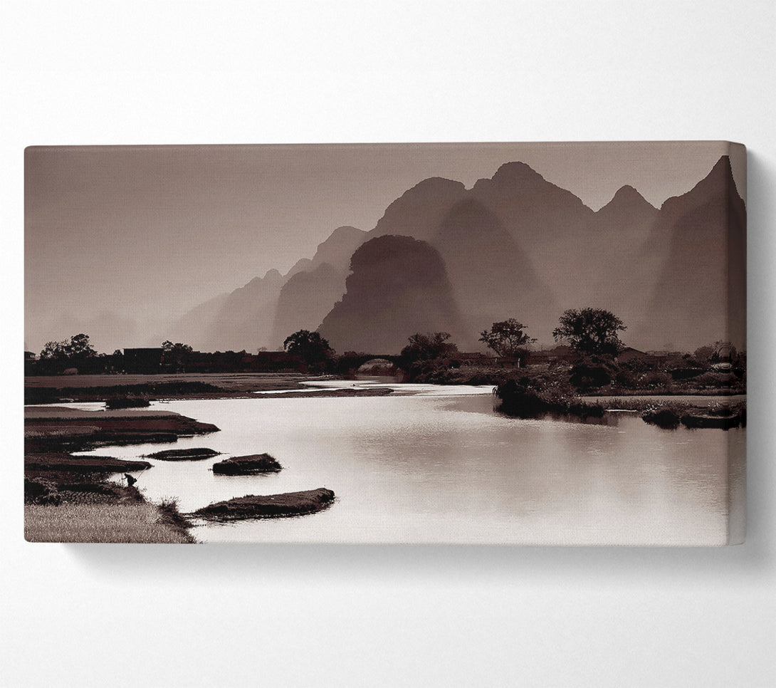  A Canvas Print of Brown Mountain Paradise Canvas Print