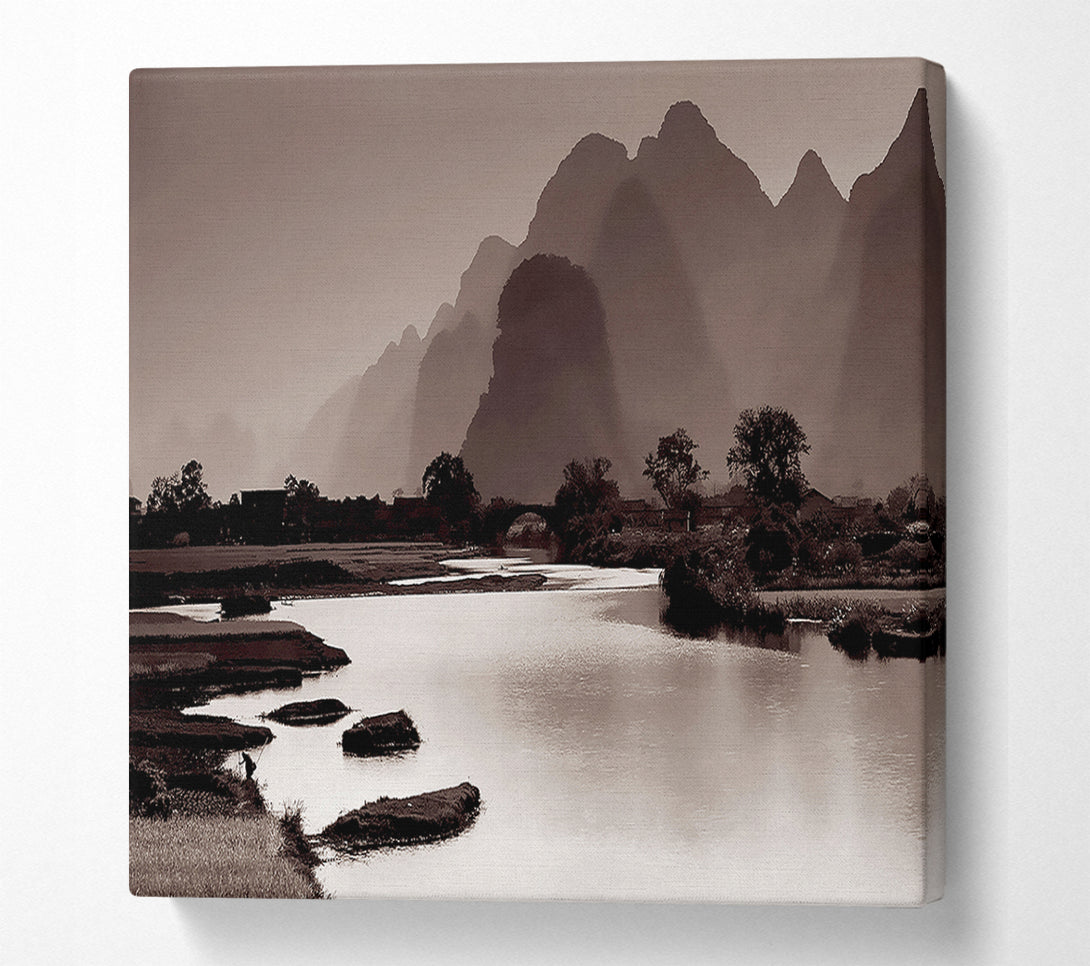  A Canvas Print of Brown Mountain Paradise Canvas Print