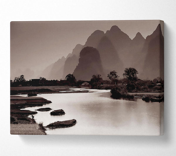  A Canvas Print of Brown Mountain Paradise Canvas Print